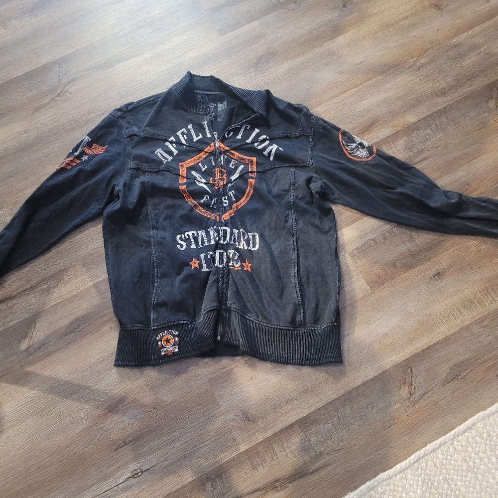 Affliction zip up jacket